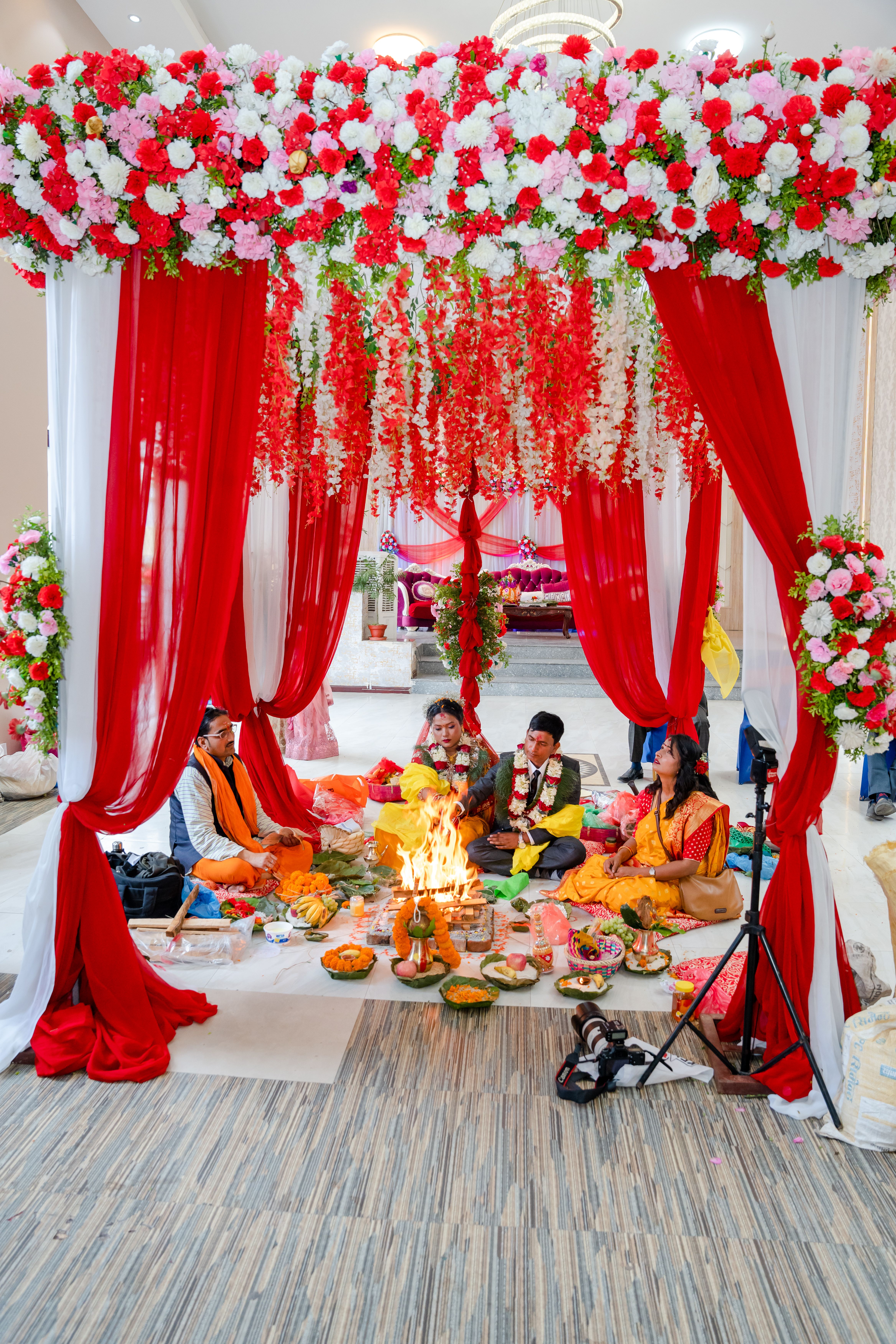 Floral decor at Arunalaya
